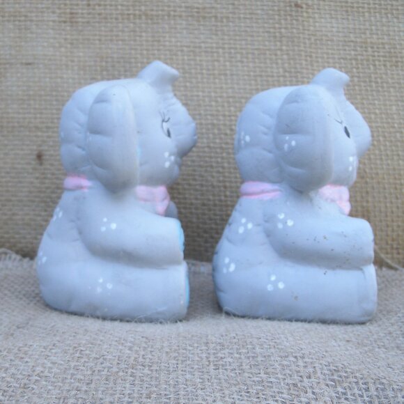 Vintage Toy Elephant Ceramic Salt & Pepper Shaker Set - Picture 3 of 16